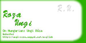 roza ungi business card